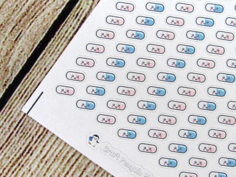 Tiny Pill stickers