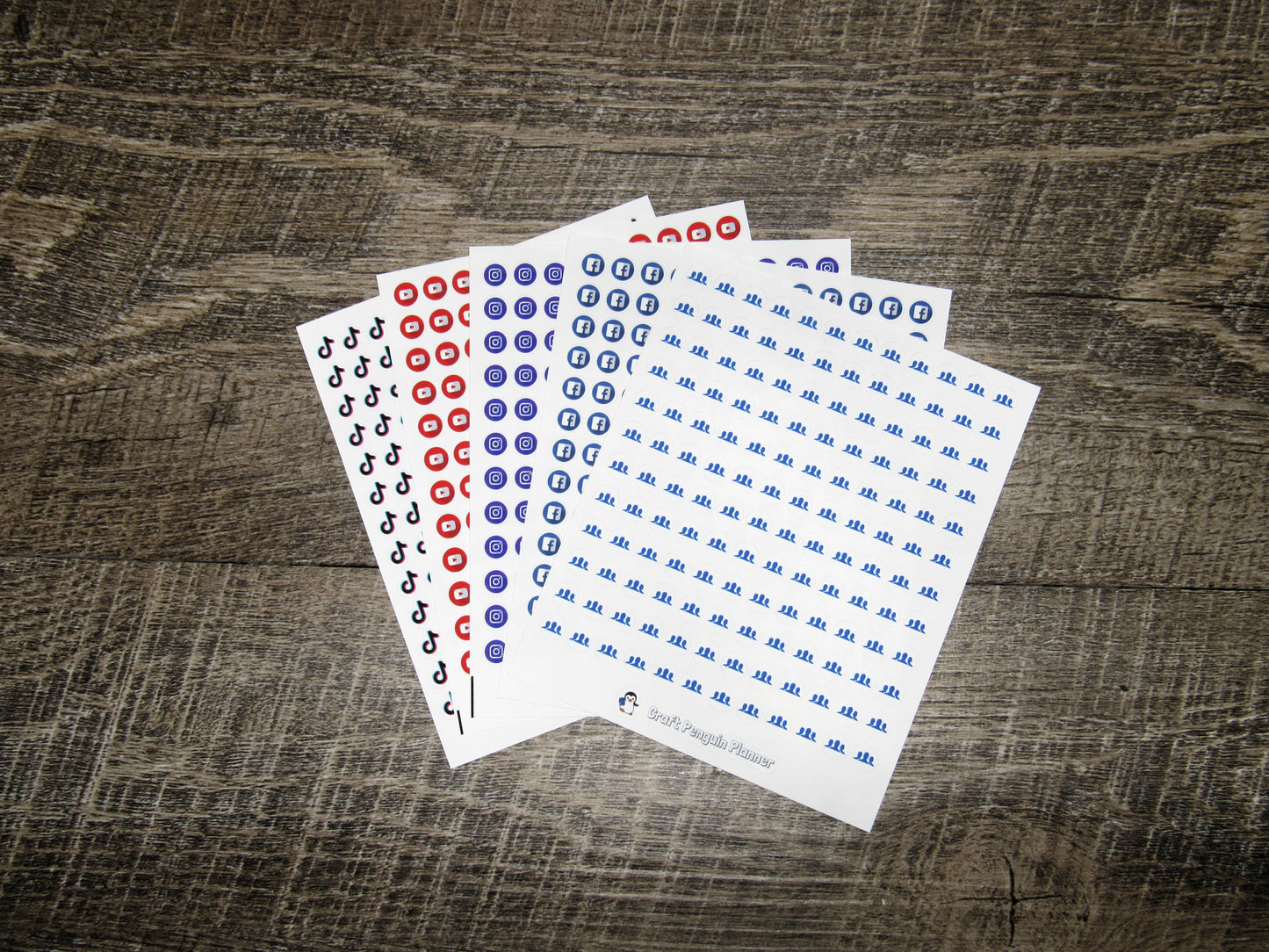Tiny Social Media Icon stickers