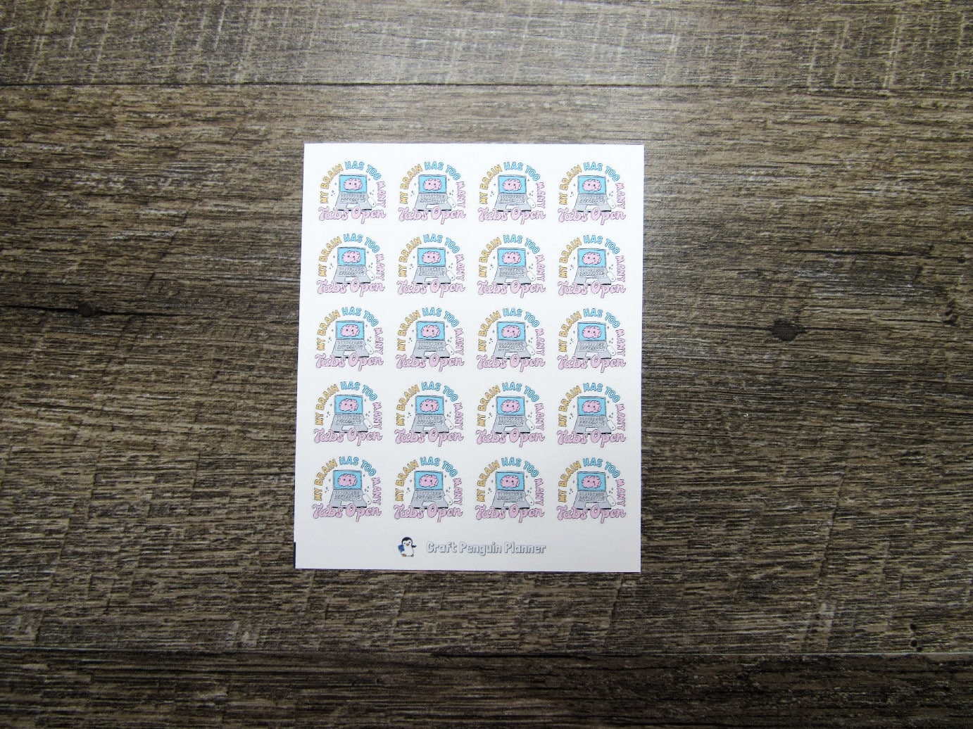 My Brain Has Too Many Tabs Open Stickers