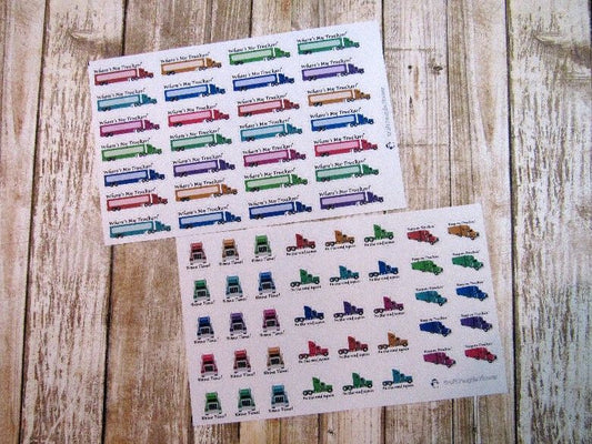 Trucker Planner Stickers