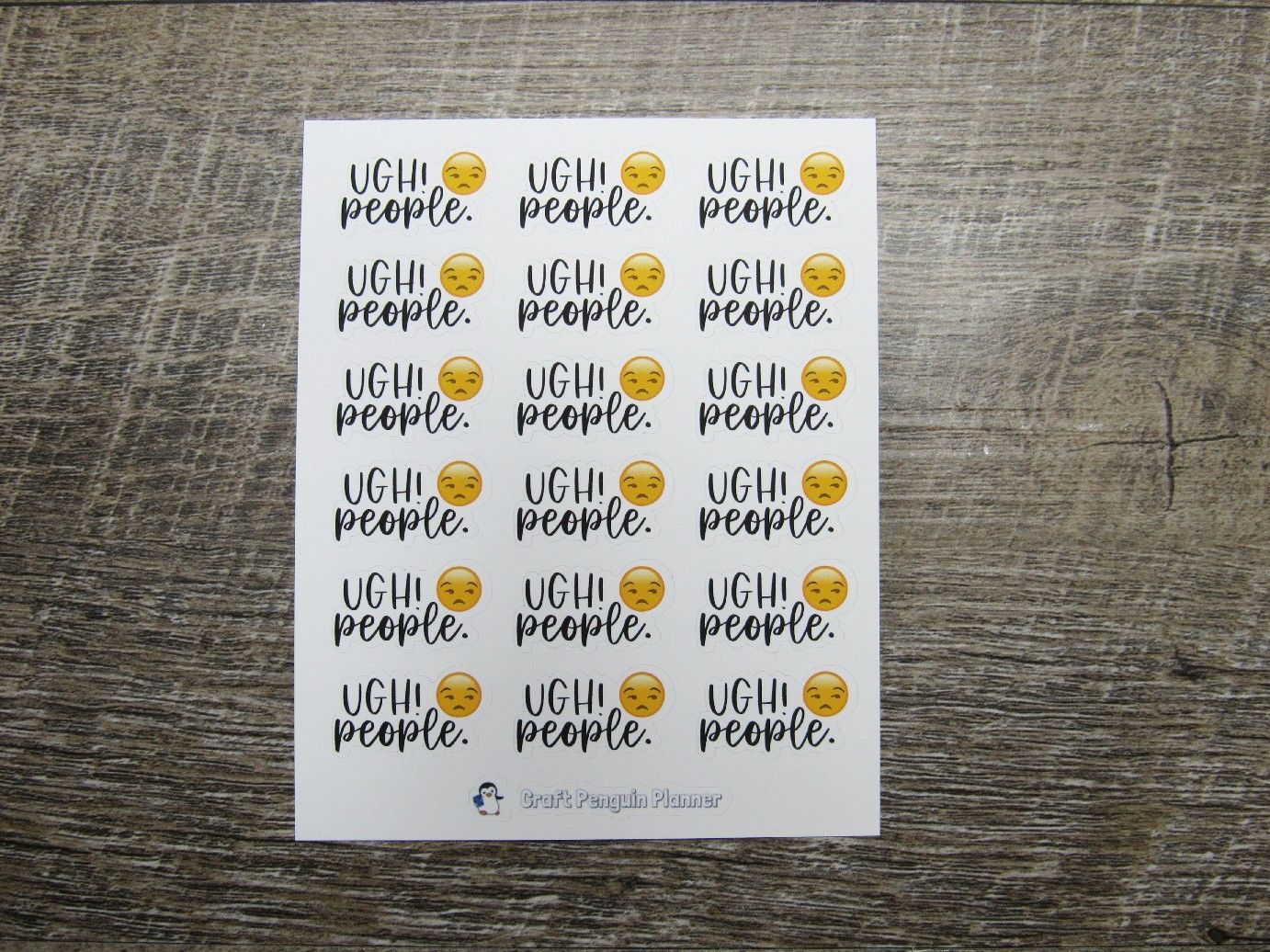 Ugh! People. Stickers
