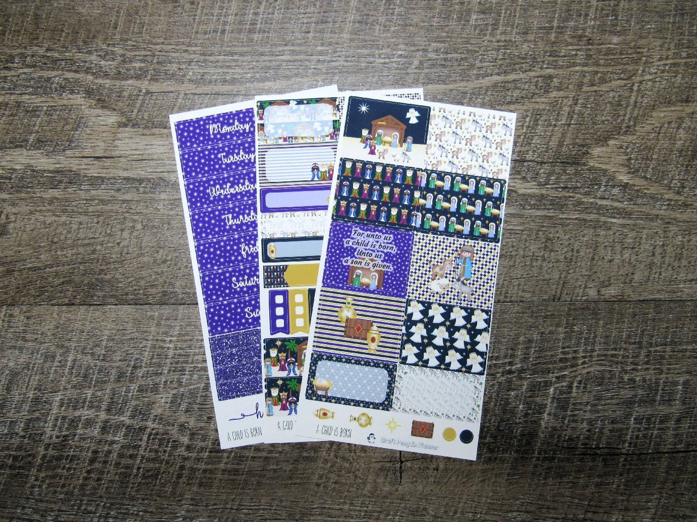 A Child is Born Weekly, VERTICAL WEEKS