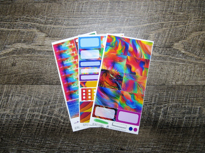 Abstract Rainbow Weekly, VERTICAL WEEKS