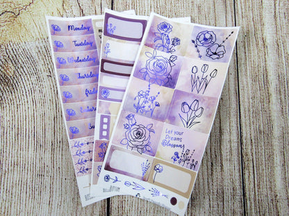 Blossom FOILED Weekly, VERTICAL WEEKS