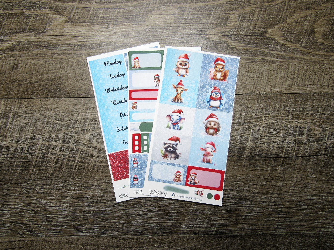 Christmas Animals Weekly, VERTICAL WEEKS