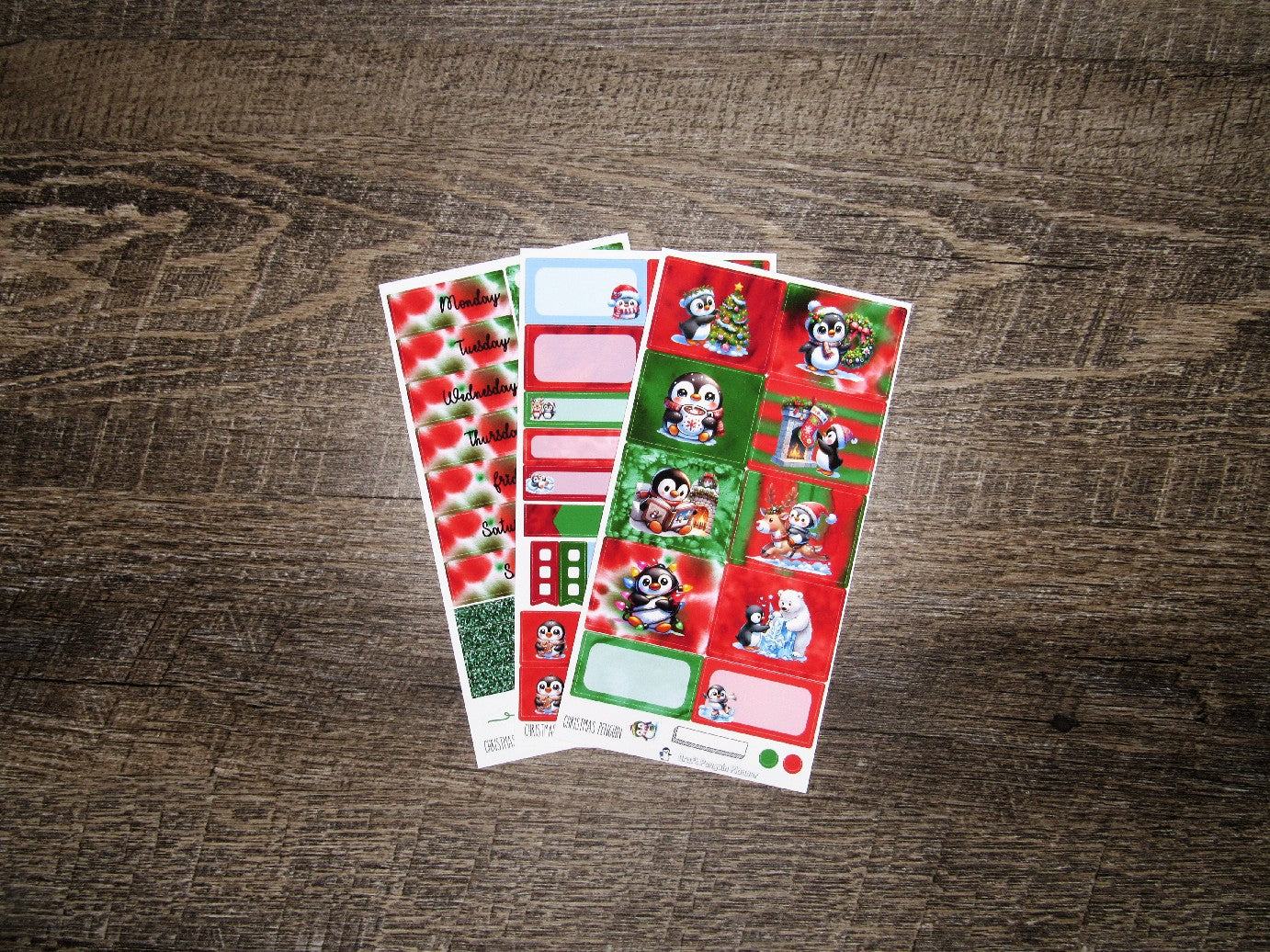 Christmas Penguin Weekly, VERTICAL WEEKS