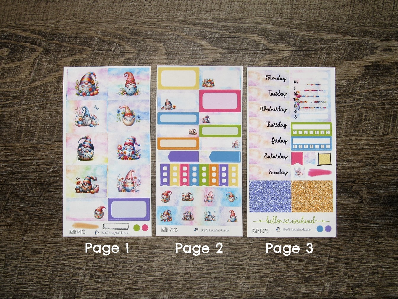 Easter Gnomes Weekly, VERTICAL WEEKS