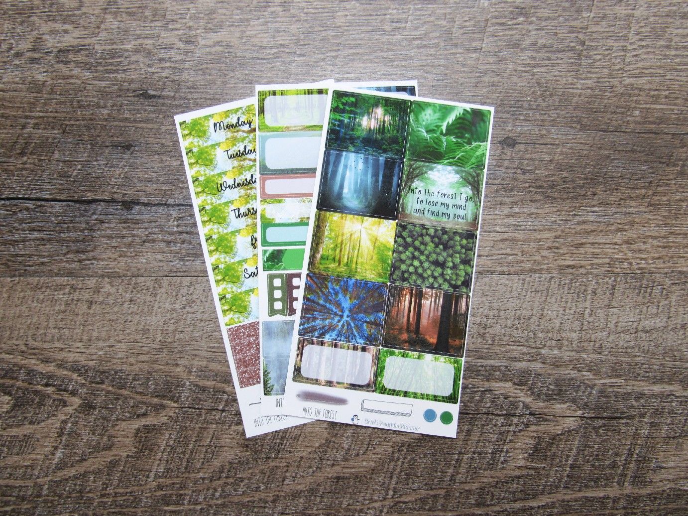 Into the Forest Weekly, VERTICAL WEEKS