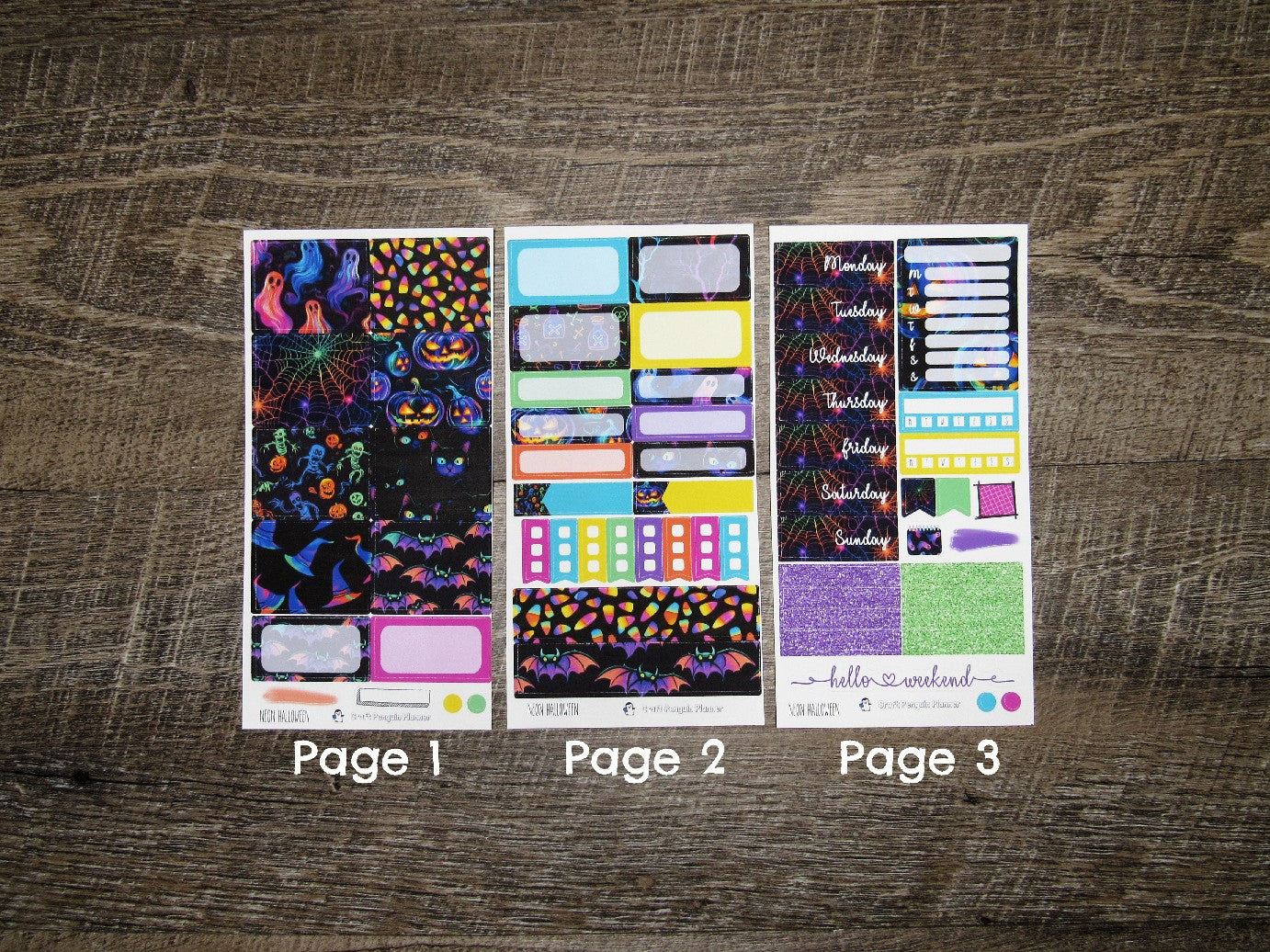 Neon Halloween Weekly, VERTICAL WEEKS