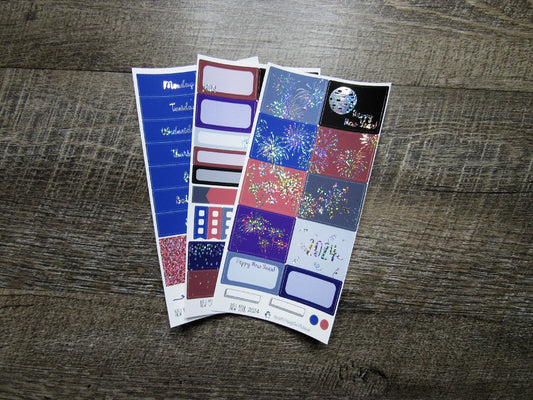 New Year 2026 FOILED Weekly, VERTICAL WEEKS