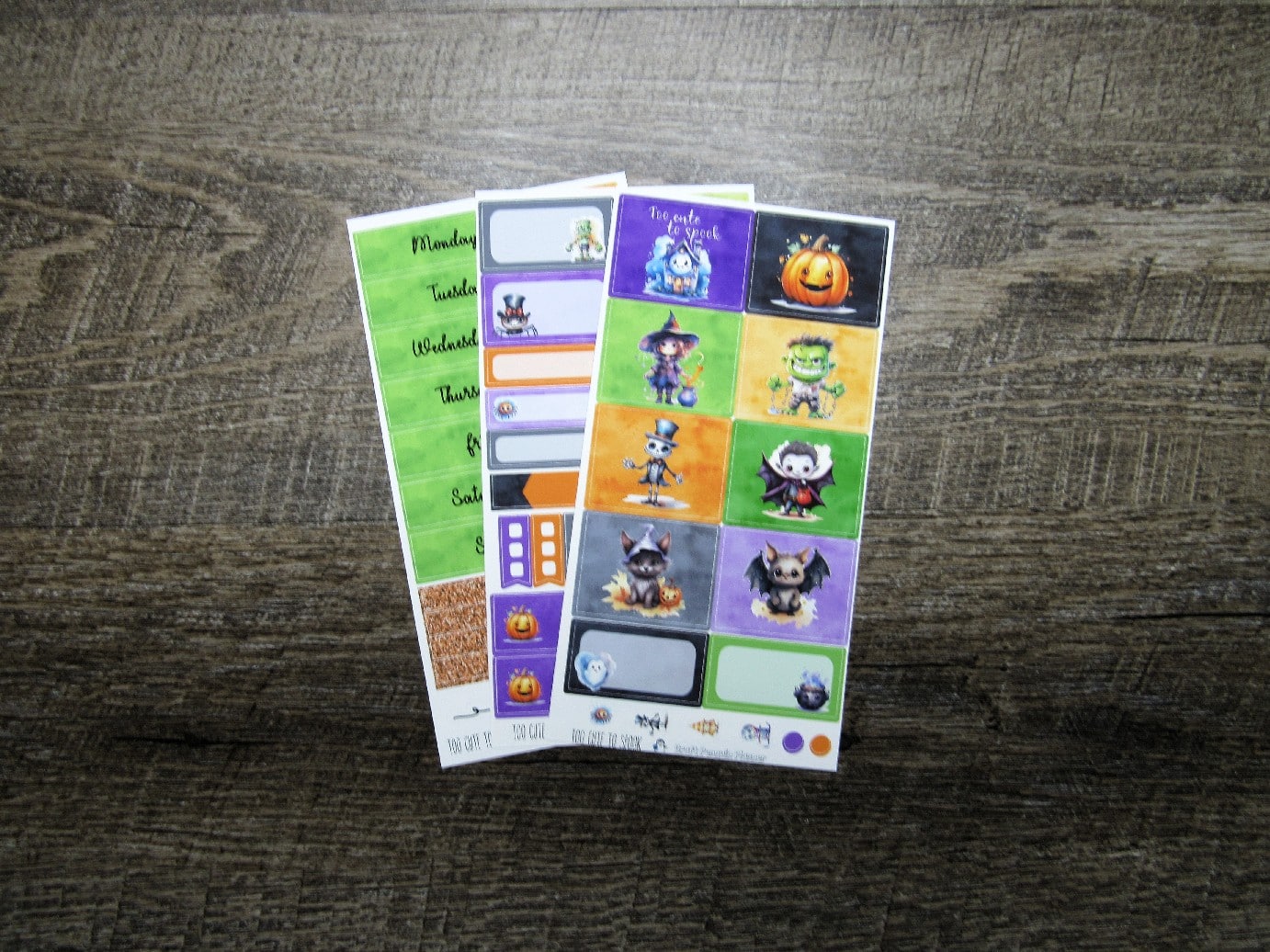 Too Cute To Spook Weekly, VERTICAL WEEKS