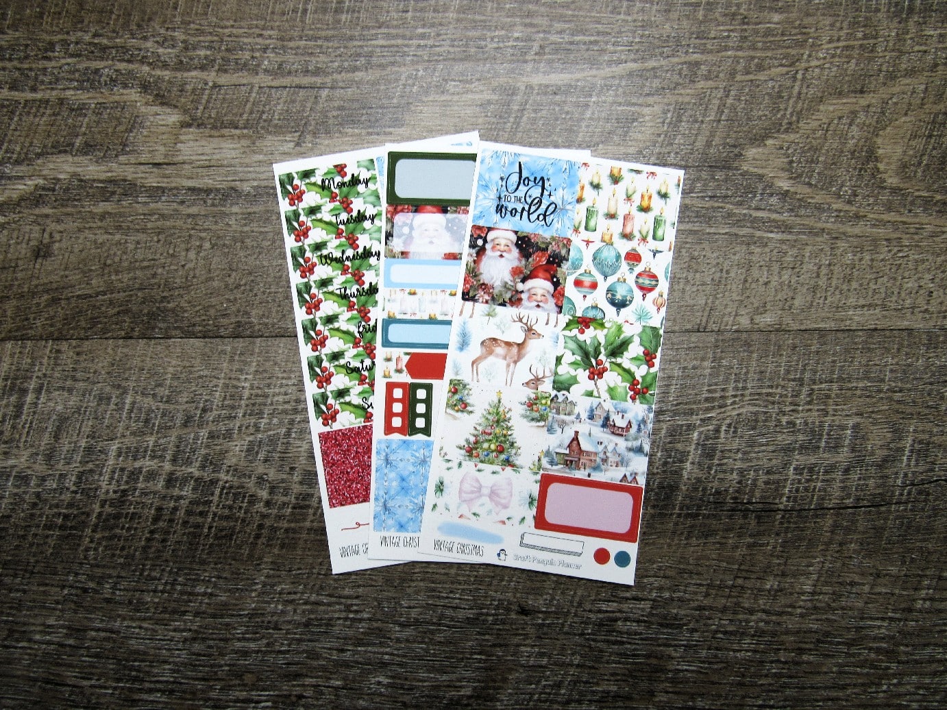 Vintage Christmas Weekly, VERTICAL WEEKS