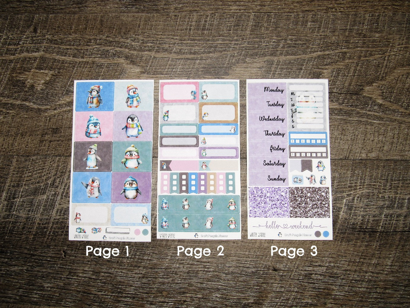 Winter Waddle Weekly, VERTICAL WEEKS