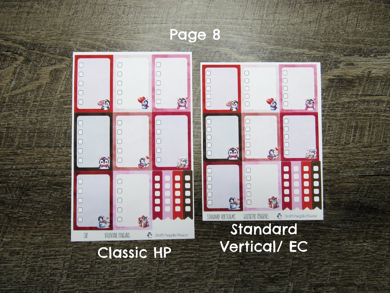 Valentine Penguins Weekly, CHOOSE YOUR KIT