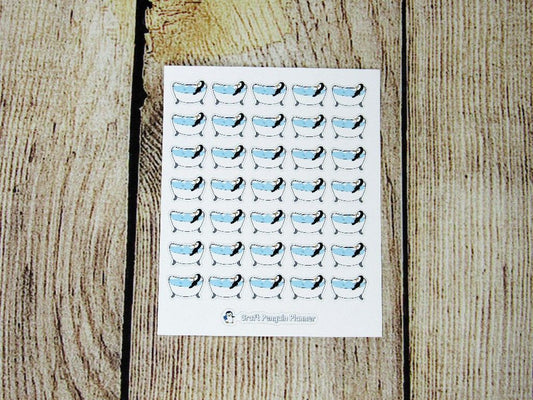 Waddles/Snowflake Takes a Bath