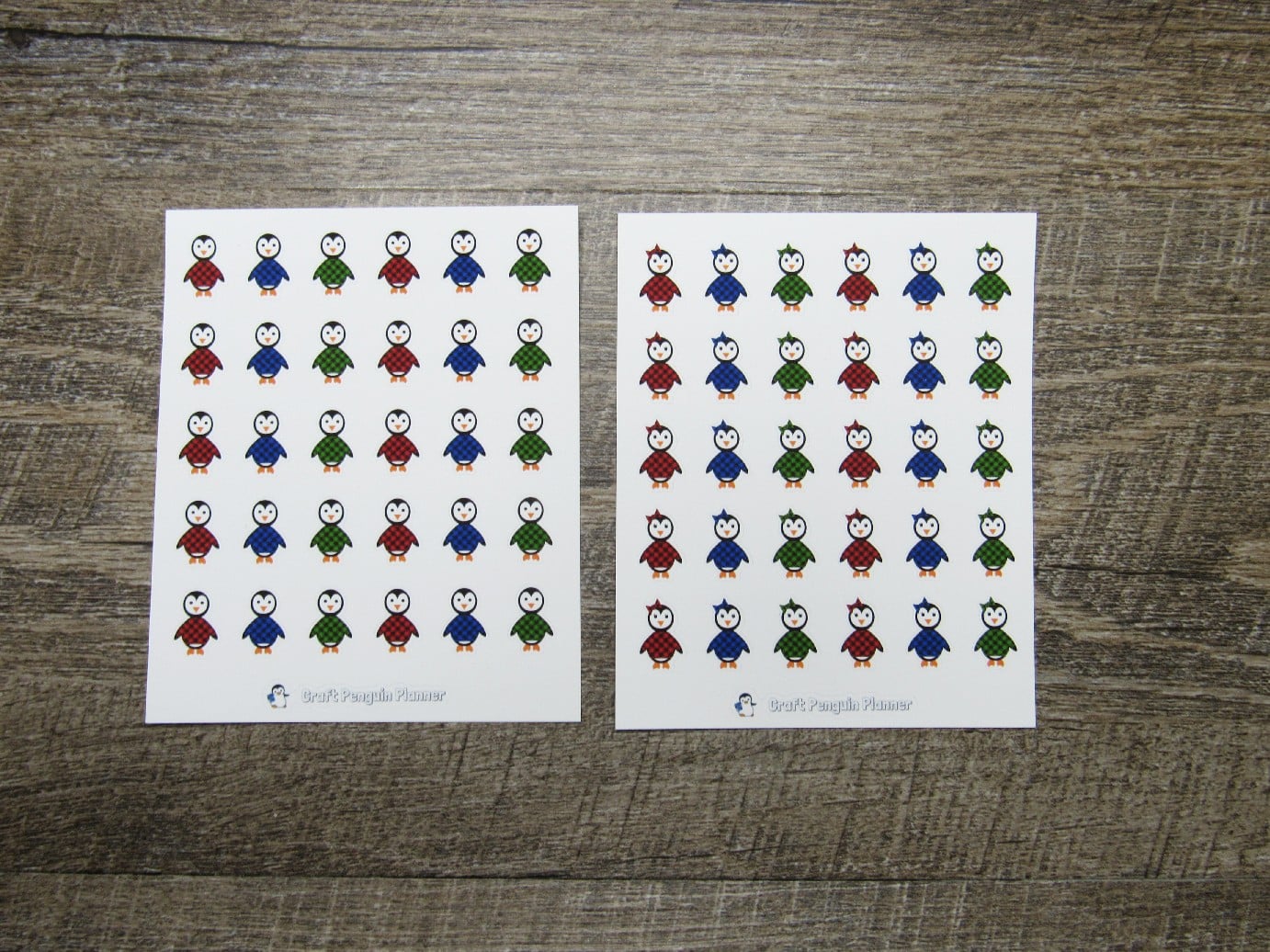 Buffalo Plaid Waddles & Snowflake