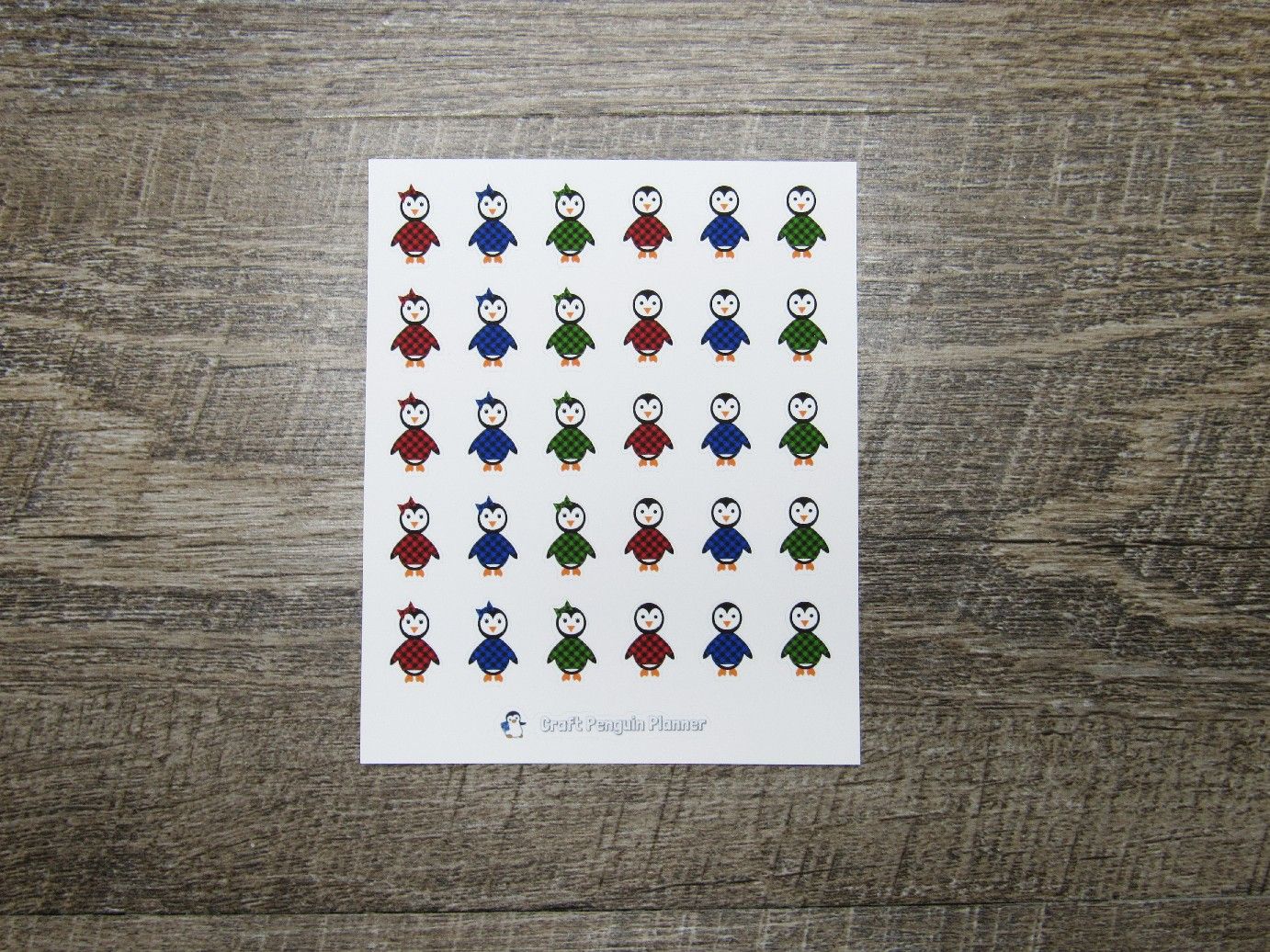 Buffalo Plaid Waddles & Snowflake