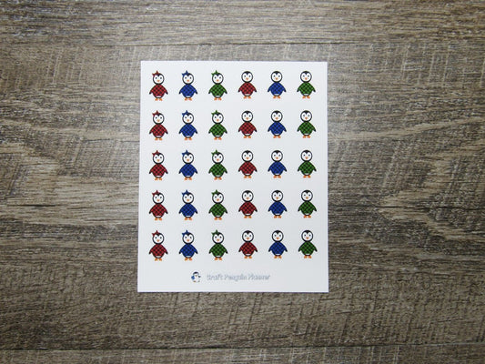 Buffalo Plaid Waddles & Snowflake