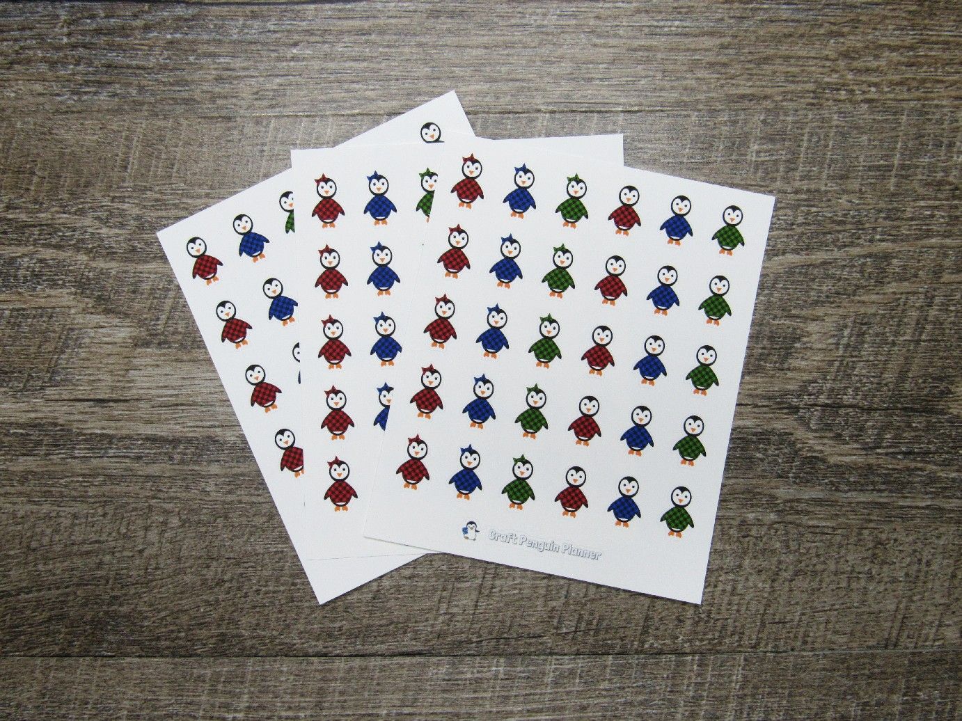 Buffalo Plaid Waddles & Snowflake