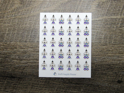 Waddles & Snowflake Go to Church