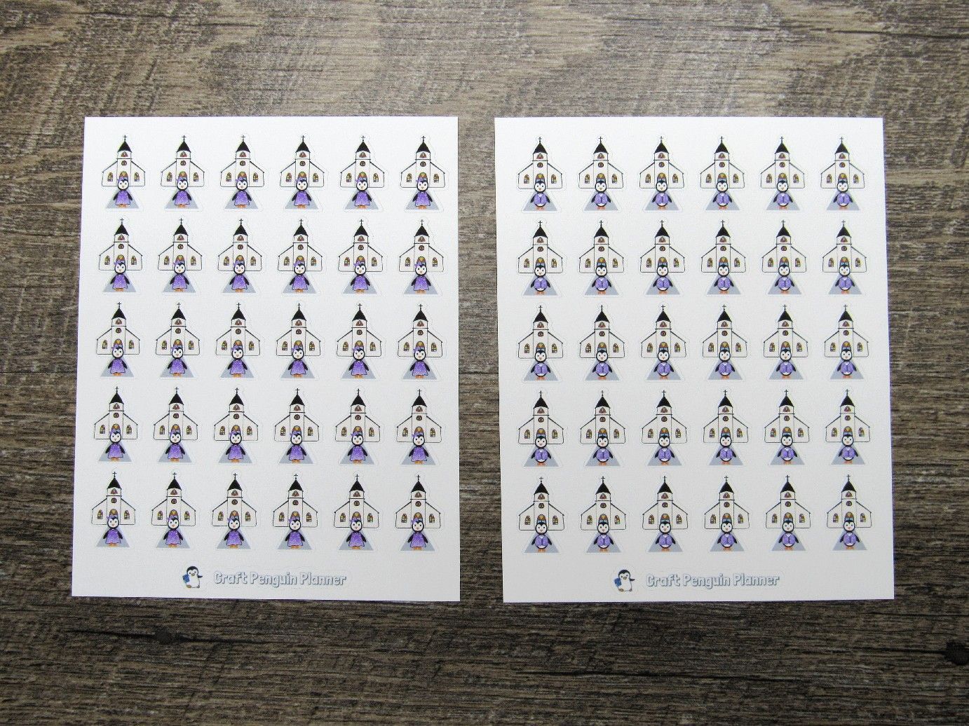 Waddles & Snowflake Go to Church