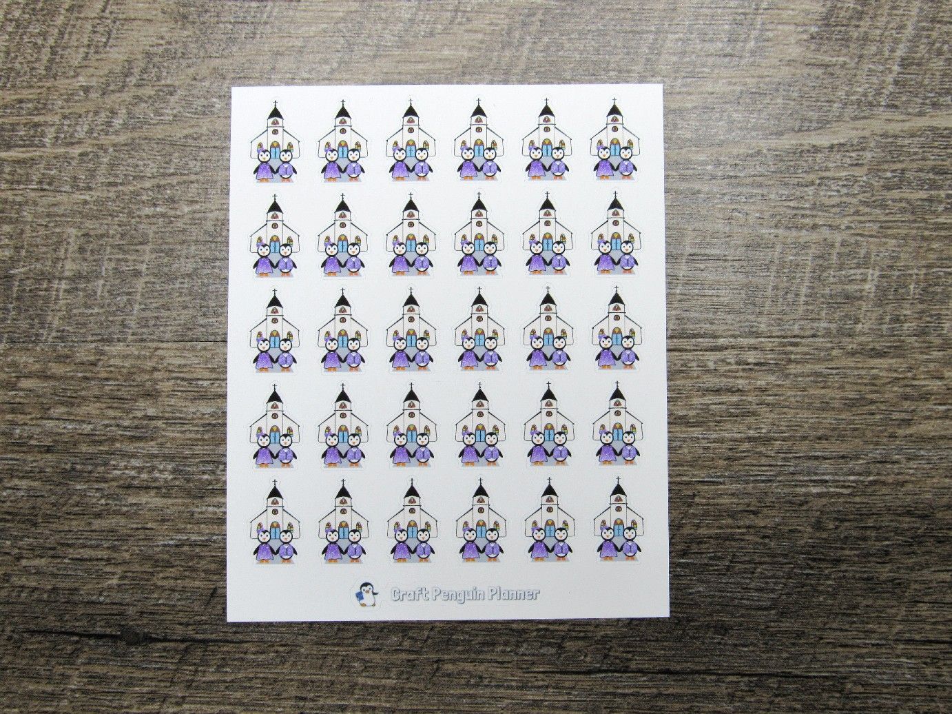 Waddles & Snowflake Go to Church