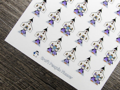 Waddles & Snowflake Go to Church