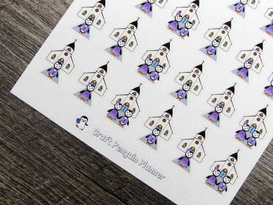 Waddles & Snowflake Go to Church