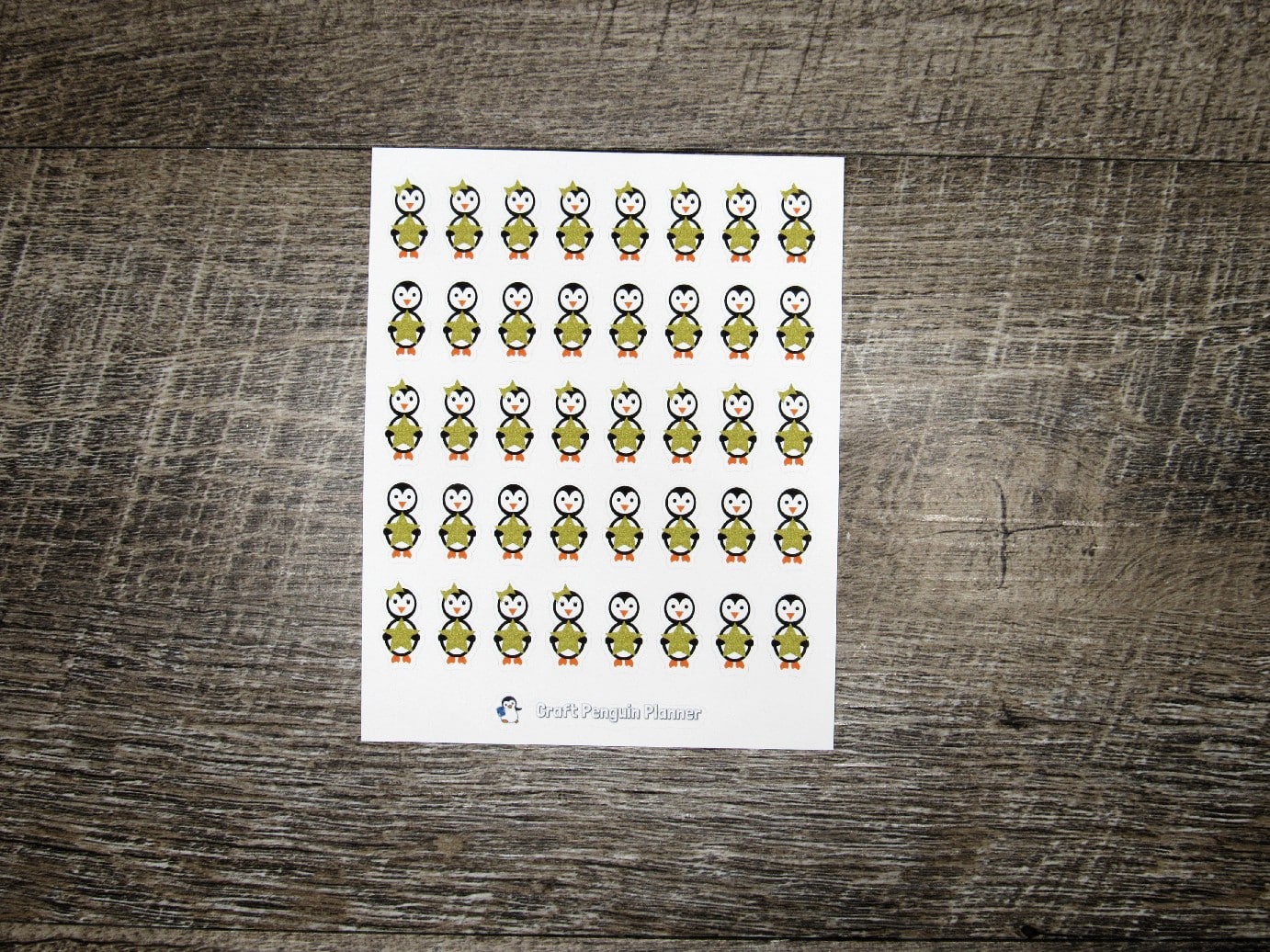 Waddles & Snowflake Gold Star