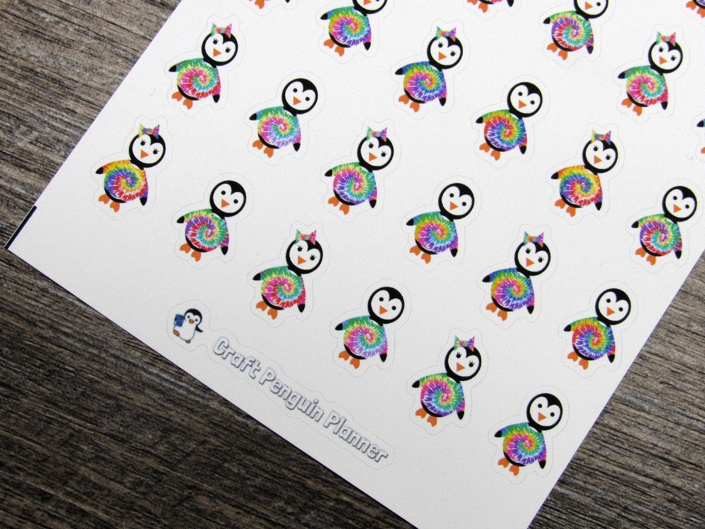 Waddles & Snowflake Wear Tie Dye Shirts