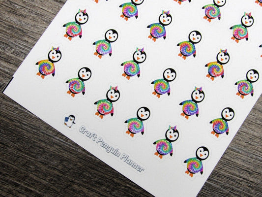 Waddles & Snowflake Wear Tie Dye Shirts