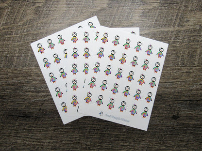 Waddles & Snowflake Wear Tie Dye Shirts