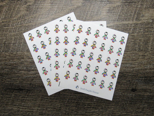 Waddles & Snowflake Wear Tie Dye Shirts