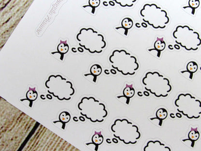 Waddles & Snowflake have thoughts