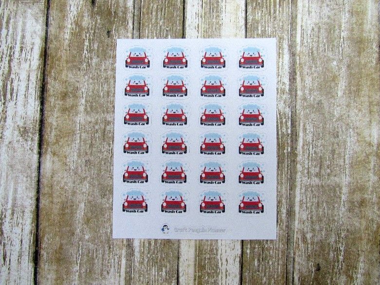 Car Care Planner Stickers