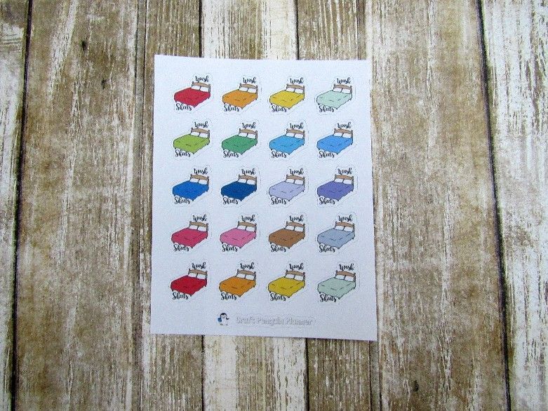 Wash Sheets Sticker