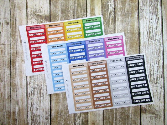 Sidebar Habit Tracker Sticker