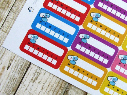 Weekly Pill Reminder Sticker