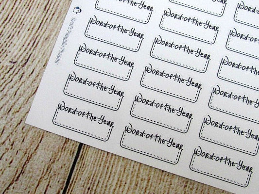 Word of the Year Script Box