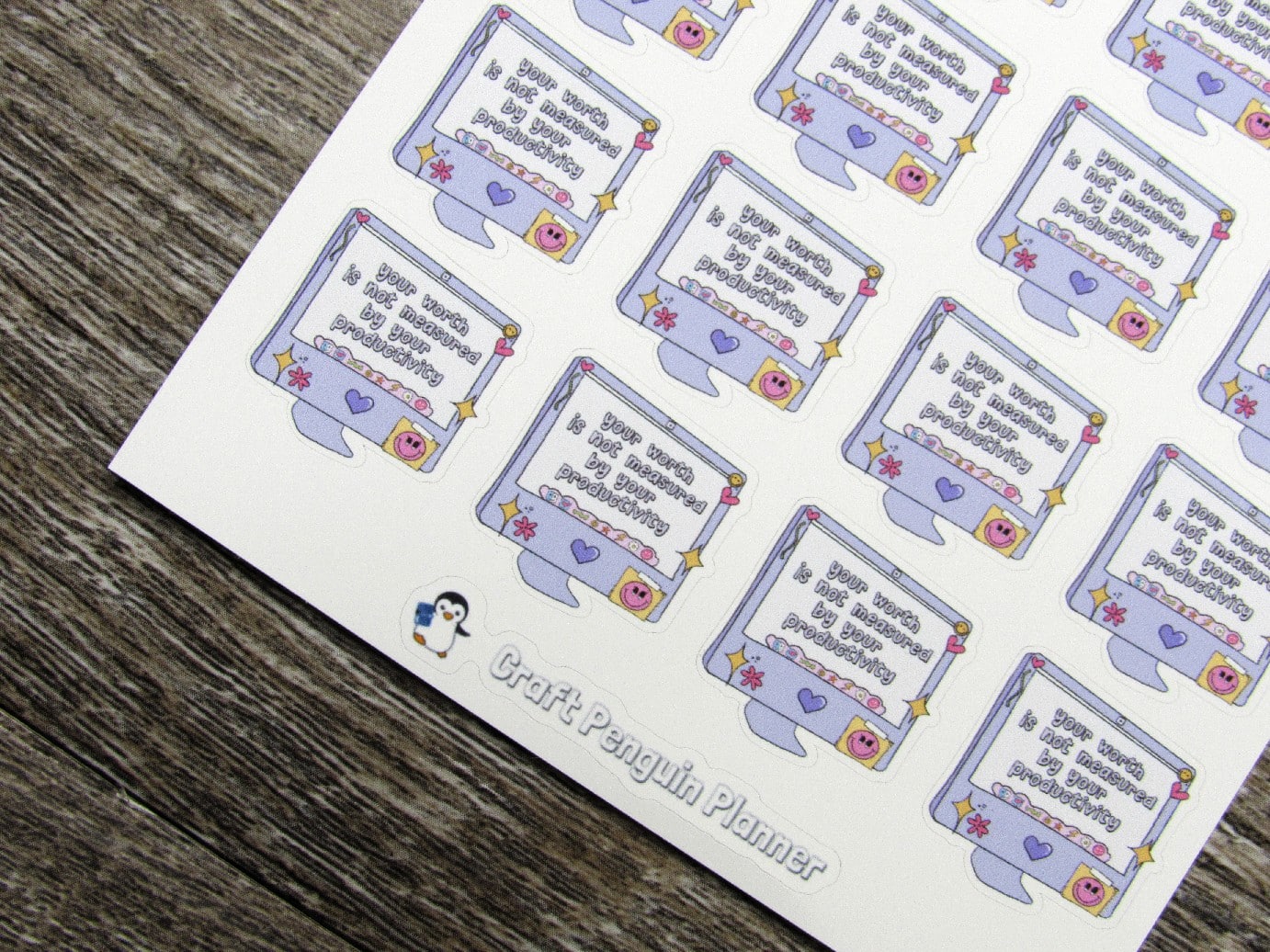 Your Worth is not Measured by your Productivity Stickers