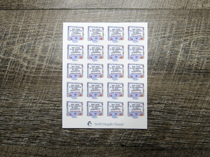 Your Worth is not Measured by your Productivity Stickers