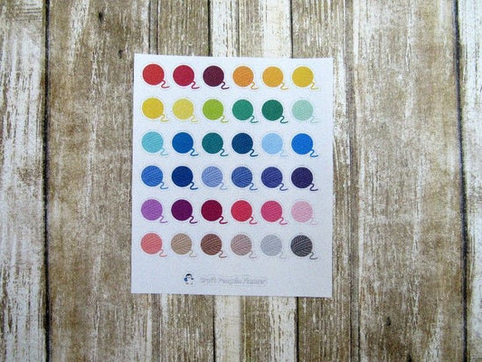 Yarn Ball Stickers