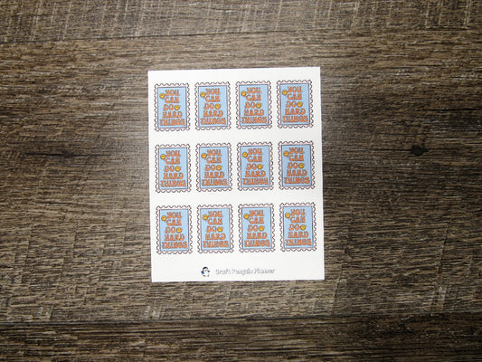 You can do hard things stickers