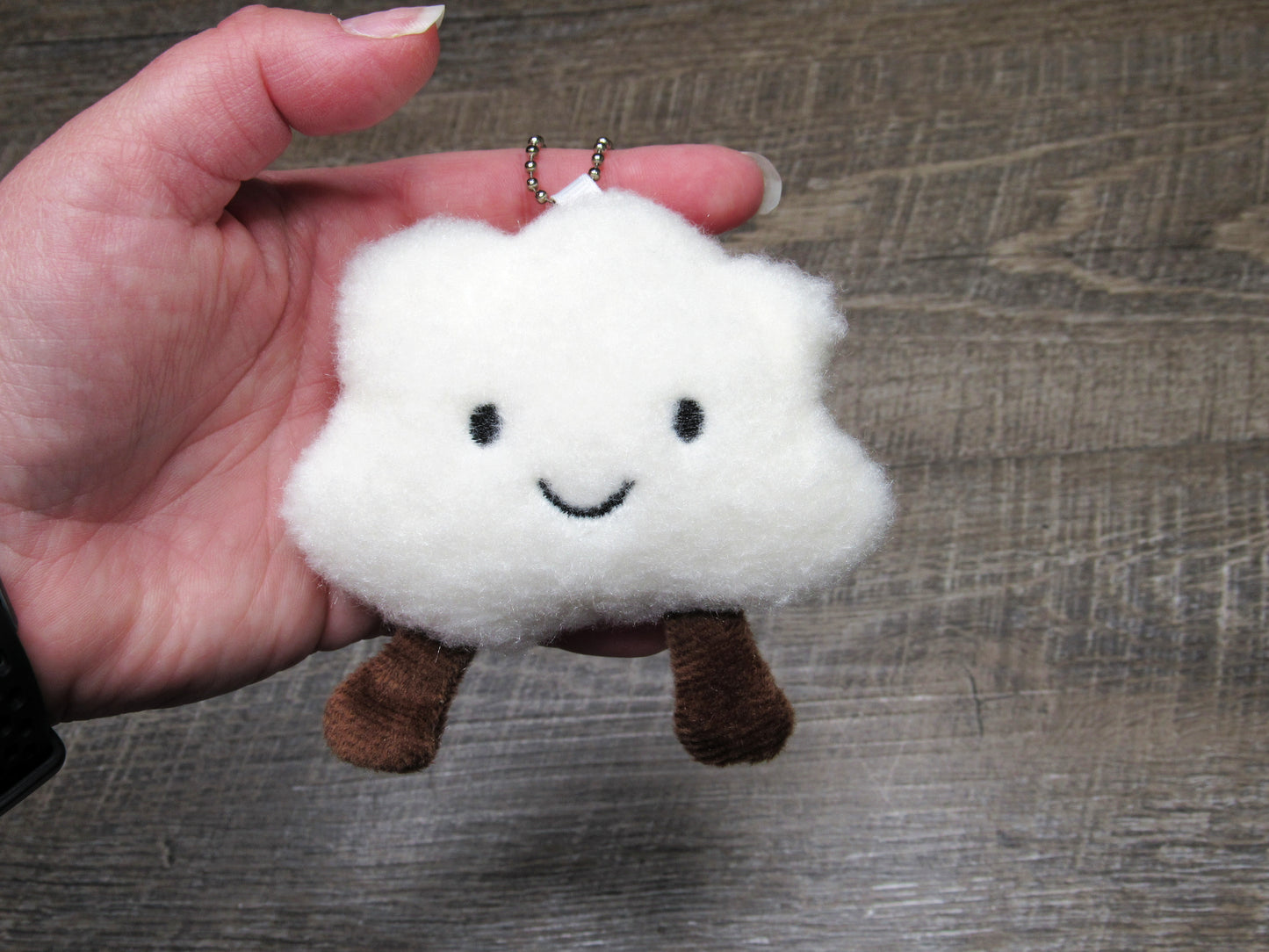Plush Cloud Keychain