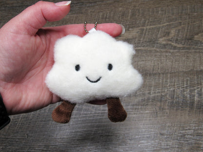 Plush Cloud Keychain