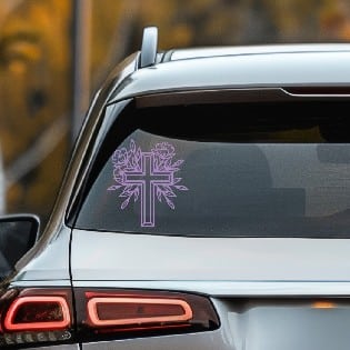 Cross Vinyl Decal