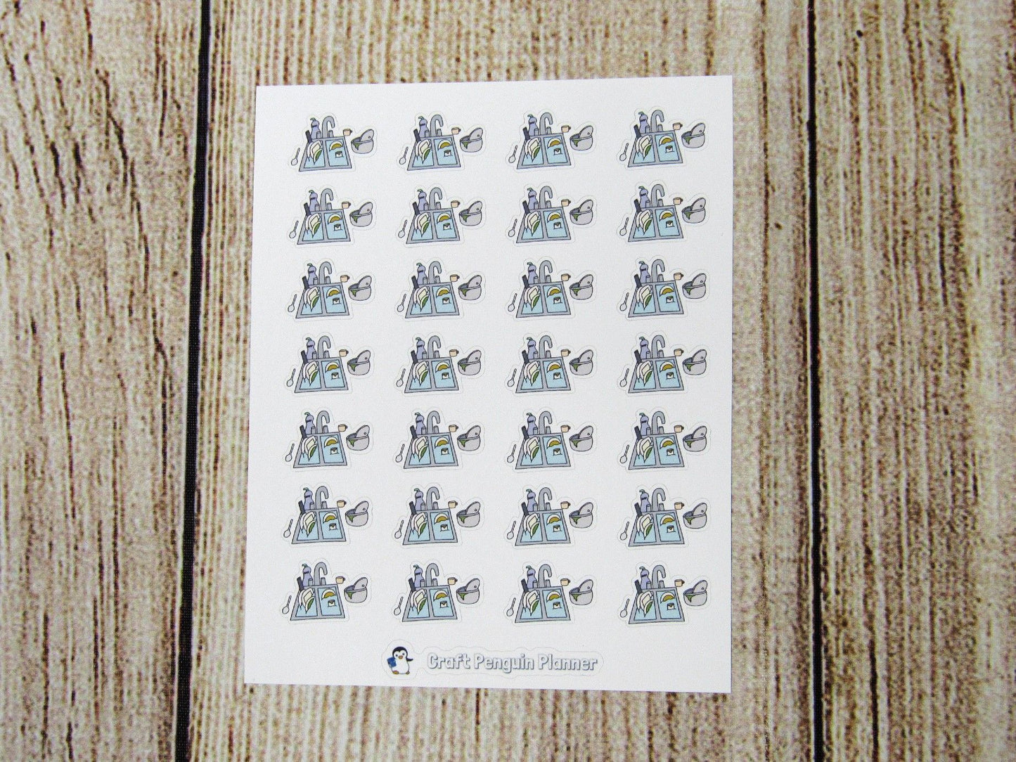 Dishes Doodle Sticker