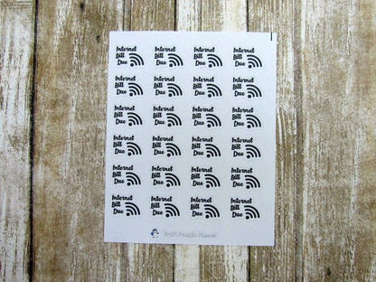 Household bills icon stickers