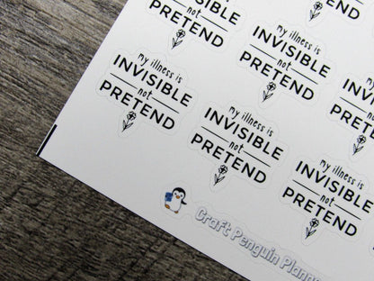 Invisible not Pretend Quote