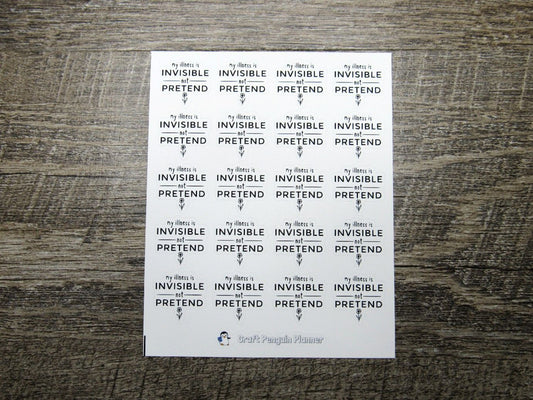 Invisible not Pretend Quote